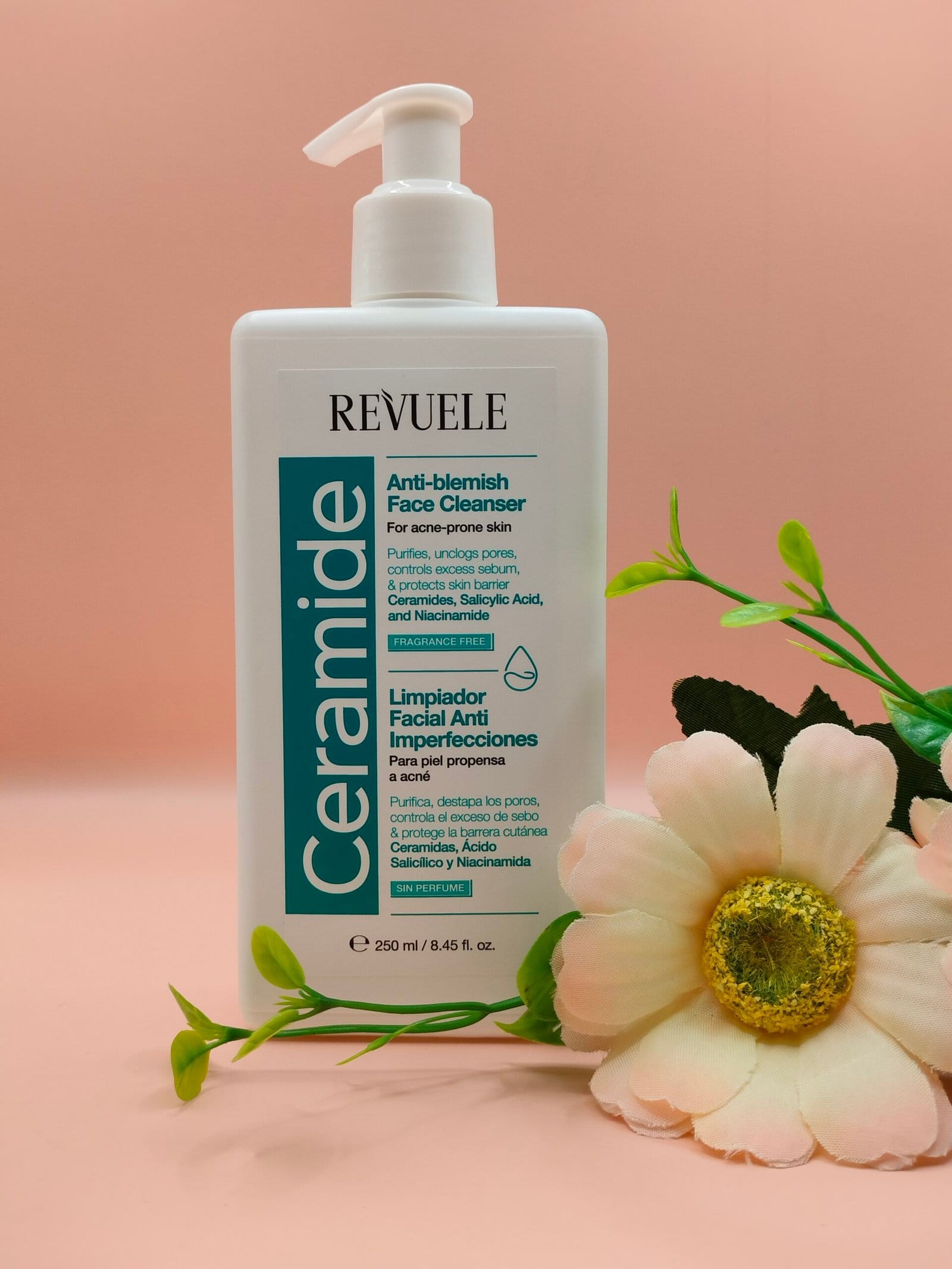 Revuele Ceramide Gel Limpeza Facial Hidratante "Anti-blemish" - Pele com tendência acneica 250ml