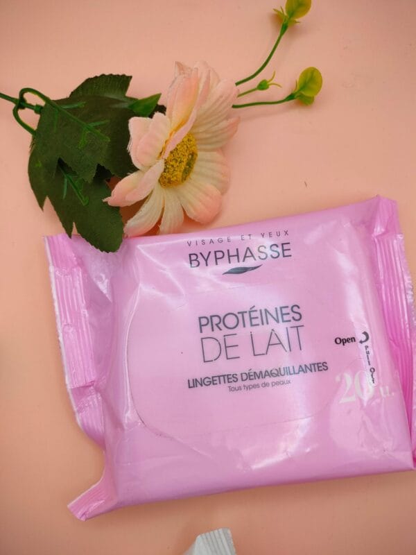 Toalhitas desmaquilhantes - Proteínas do leite Byphasse