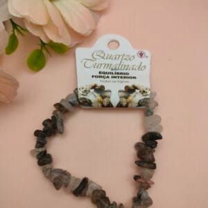 Pulseira Chips  Quartzo Turmalinado