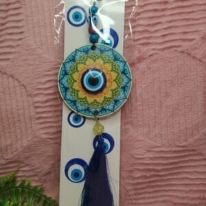 Pendente MDF Mandala e Olho Turco