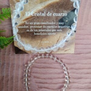 Pulseira Cristal de Quartzo 6-8mm