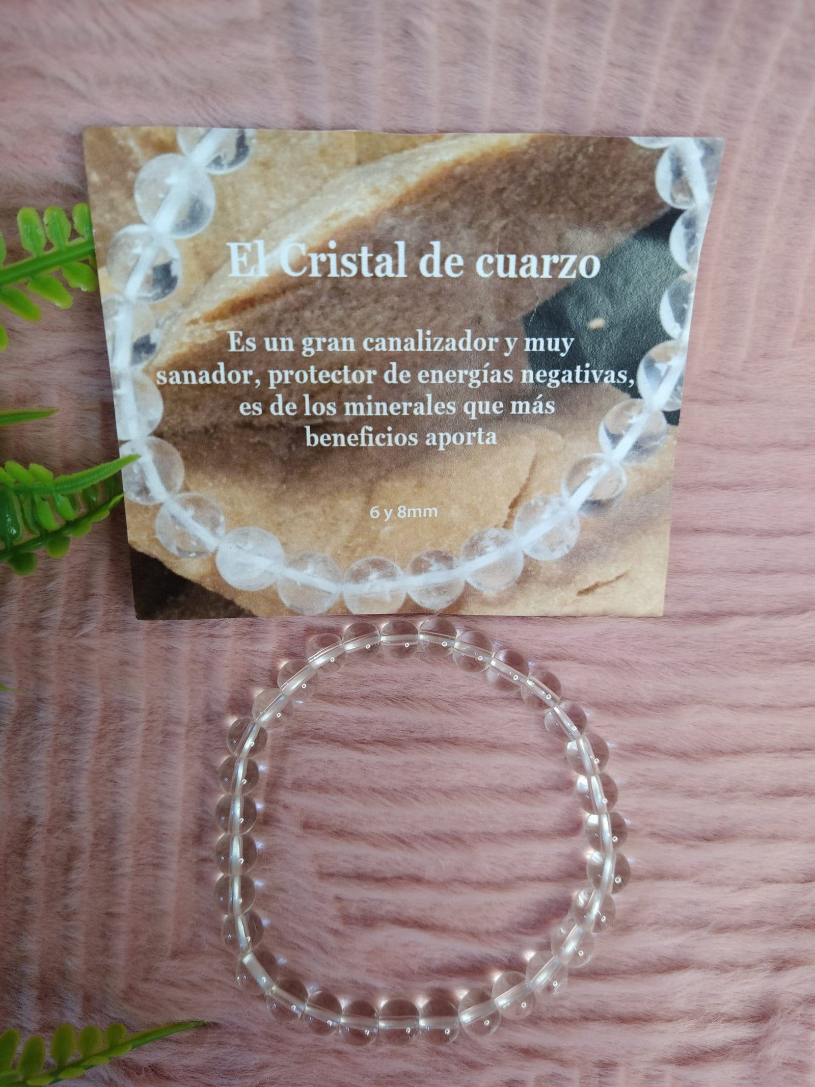 Pulseira Cristal de Quartzo 6-8mm