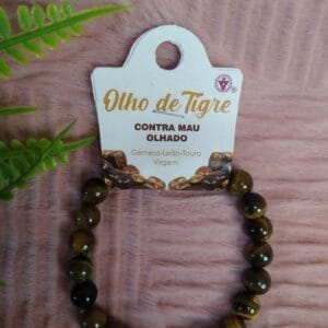 Pulseira Olho de Tigre 8mm