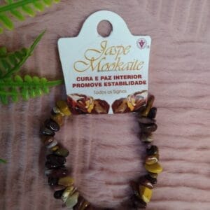 Pulseira Chips Jaspe Mookaite