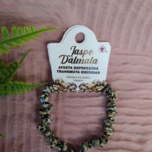 Pulseira Chips Jaspe Dálmata