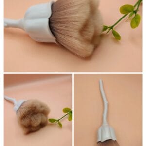 Pincel de Pó em Forma de Rosa