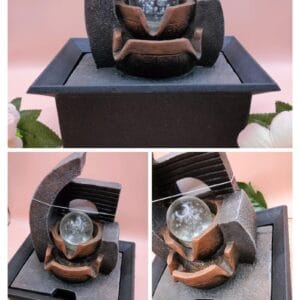Fonte Resina Led Decorativa Tigelas