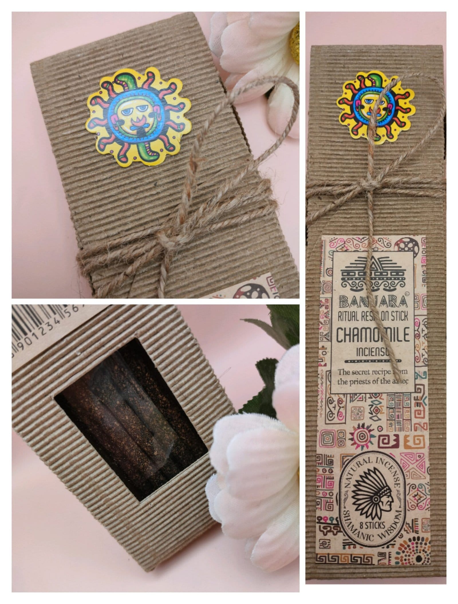 Banjara Incenso Natural de Resina para Rituais - Camomila