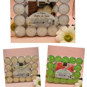 Pack de Velas TeaLights Lumar Aromatic - 20 unidades