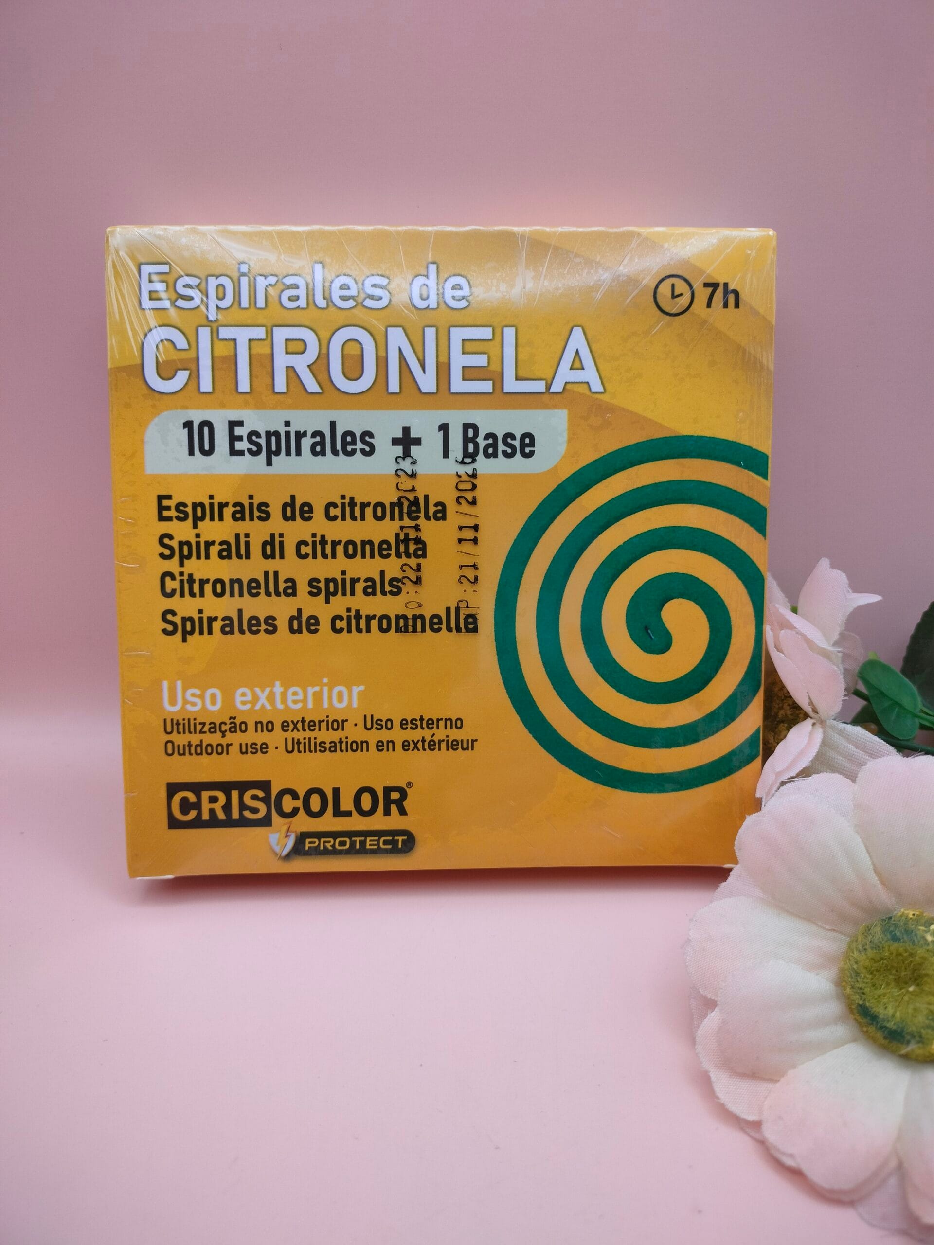 Espirais de Citronela ( 10 uni ) + Base