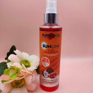 Óleo Bronzeador de Coco e Sementes de Urucum Sunline 200ml – Pure Brasil