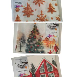 Toalha de Mesa com Estampagem Digital – Motivos de Natal