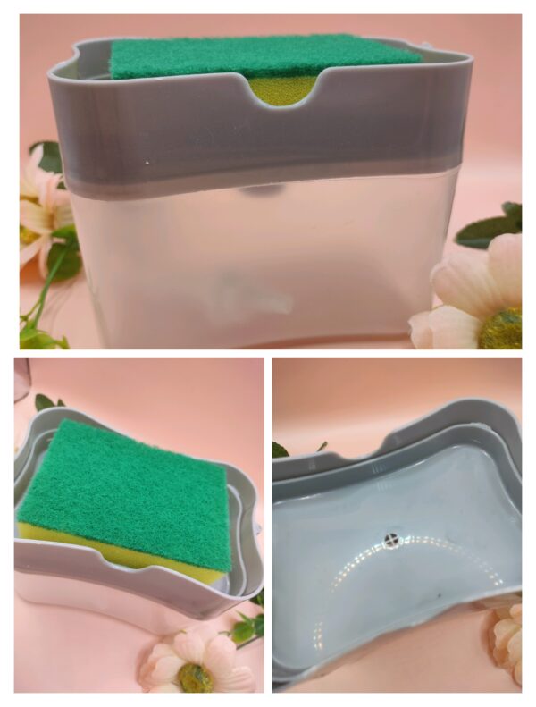 Dispensador de Detergente com Esponja 385 ml