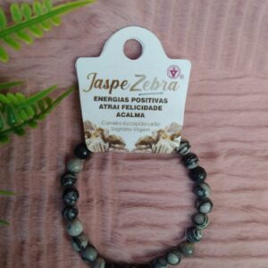 Pulseira Jaspe Zebra 6mm