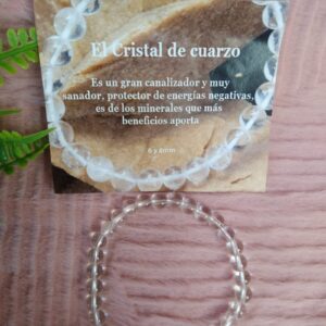Pulseira Cristal de Quartzo 6-8mm