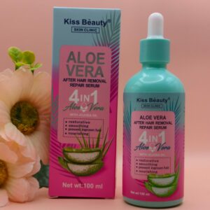 Aloe Vera 4 em 1 Sérum Reparador Pós-Depilação Kiss Beauty – 100 ml