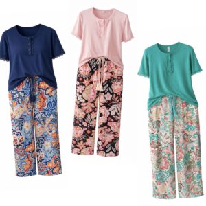 Pijama Feminino Floral Harmony – Sara Pijamas