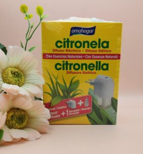 Difusor Elétrico de Citronela Amahogar – 1 Difusor + 1 Recarga